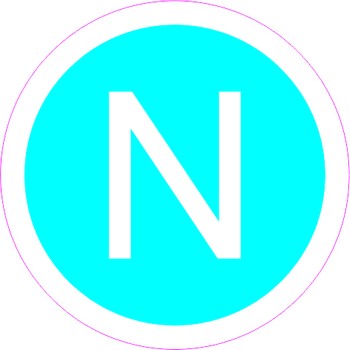 N (нейтраль), голубой